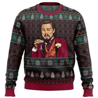 Laughing Leo DiCaprio Meme Ugly Christmas Sweater, Ugly Christmas Sweater For Men Women | Favorety UK