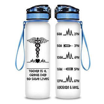 Medical Professional Today Is A Great Day To Save Lives Hydro Tracking Bottle | Seseable CA