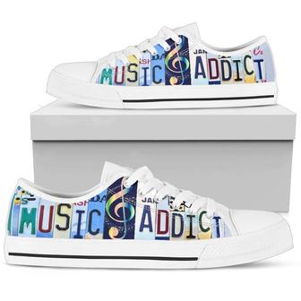 Music Addict Low Top Shoes - Monsterry