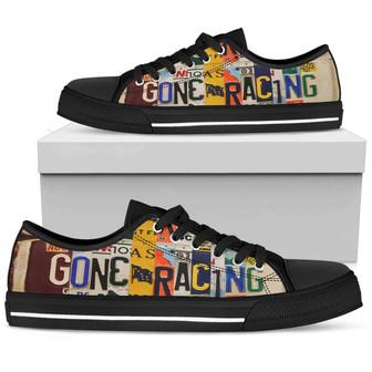 Race Life White Low Top Shoes - Monsterry