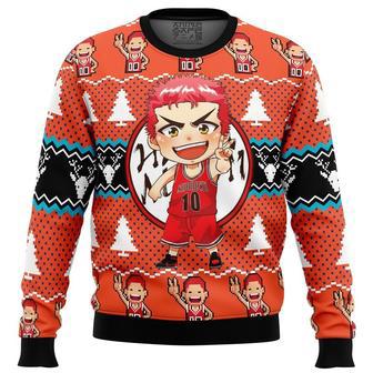 Sakuragi Hanamichi Slam Dunk Ugly Christmas Sweater, Ugly Christmas Sweater For Men Women | Favorety CA