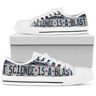 Science Is A Blast Low Top Shoes - Monsterry