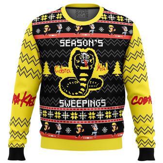 Season's Sweepings Cobra Kai Ugly Christmas Sweater, Ugly Christmas Sweater For Men Women | Favorety CA