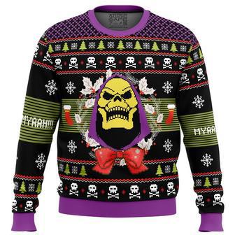 Skeletor Ugly Christmas Sweater, Ugly Christmas Sweater For Men Women, ShopKetharses Shop | Favorety UK