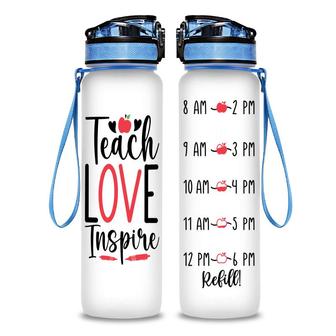 Teach Love Inspire Teaching Lovers Teacher Hydro Tracking Bottle | Seseable CA