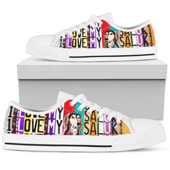 Women's Low Top Licence Plate Shoes For Saluki Lovers - Monsterry CA