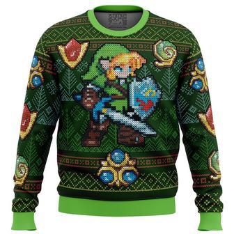 Zelda Link Green Ugly Christmas Sweater, Ugly Christmas Sweater For Men Women, ShopKetharses Shop | Favorety