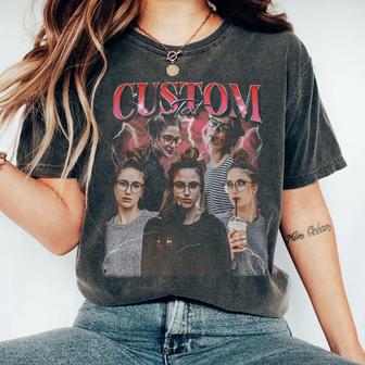 Custom Bootleg Shirt Custom Vintage Graphic Comfort T-shirt Custom Face Tee | Mazezy