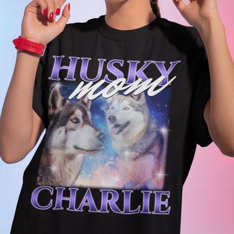 Custom Comfort Colors Dog Shirt Retro Dog Bootleg Shirt Personalized Pet Shirt | Mazezy