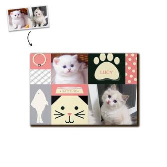 Custom Cat Cutie Photo Wood Panel | Custom Photo | Cat Lover Gift | Personalized Cat Wood Panel | Seseable CA