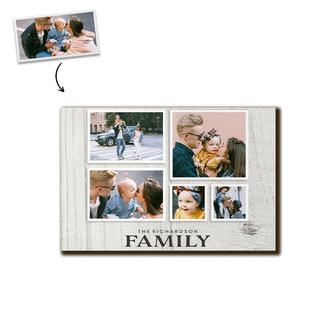 Custom Family Wood Collage Photo Wood Panel | Custom Photo | Family Photo Puzzle Gifts | Personalized Family Wood Panel | Seseable CA