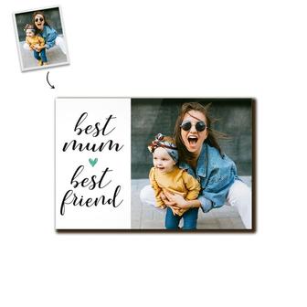 Custom Best Mum Best Friend Photo Wood Panel | Custom Photo | Gifts For Mom | Personalized Mothers Day Wood Panel - Seseable