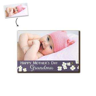 Custom Grandma Blossoms Photo Wood Panel | Custom Photo | Gifts For Grandma | Personalized Mothers Day Wood Panel - Seseable