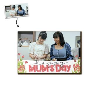 Custom Happy Mumsday Photo Wood Panel | Custom Photo | Photo Gifts For Mom | Personalized Mothers Day Wood Panel - Seseable