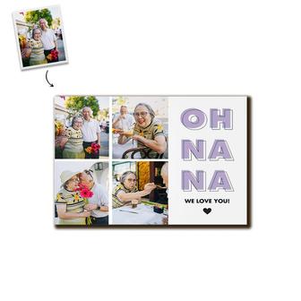 Custom Oh Na Na Photo Wood Panel | Custom Photo | Collage Photo Gifts For Grandma | Personalized Mothers Day Wood Panel | Seseable CA