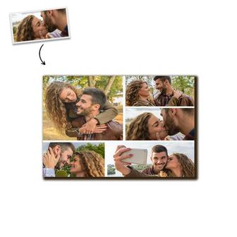 Custom 5 Collage Photo Wood Panel | Custom Photo | Photo Wood Panel Gifts | Personalized Photo Wood Panel | Seseable CA