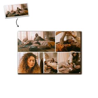 Custom 5 Photo Wood Panel | Custom Photo | Frame Photo Gifts | Personalized Photo Wood Panel - Seseable