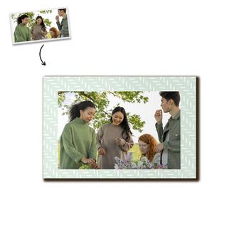 Custom Geometric Photo Wood Panel | Custom Photo | Photo Frame Gifts | Personalized Photo Wood Panel - Seseable