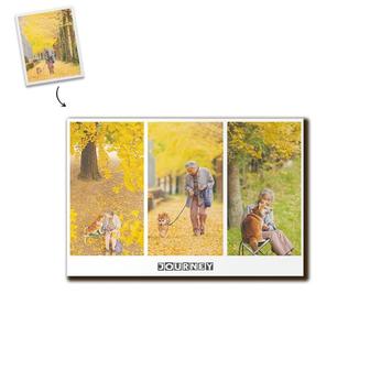Custom Journey 3 Photo Wood Panel | Custom Photo | Collage Photo Gifts | Personalized Photo Wood Panel - Seseable