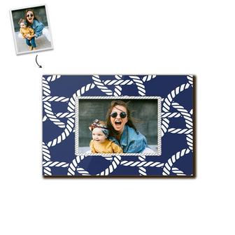 Custom Nautical Knots Photo Wood Panel | Custom Photo | Photo Gifts | Personalized Photo Wood Panel - Seseable