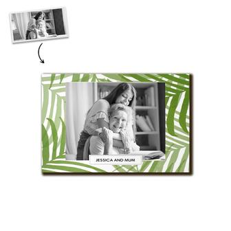 Custom Palm Photo Wood Panel | Custom Photo | Frame Photo Gifts | Personalized Photo Wood Panel | Seseable CA