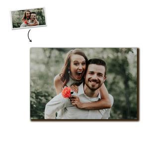 Custom Photo Anniversary Wood Photo Panel | Custom Photo | Home Living | Personalized Photo Wood Photo Panel - Seseable