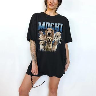 Custom Dog Shirt Comfort Colors Retro Bootleg Shirt Personalized Dog Lover Gift | Mazezy