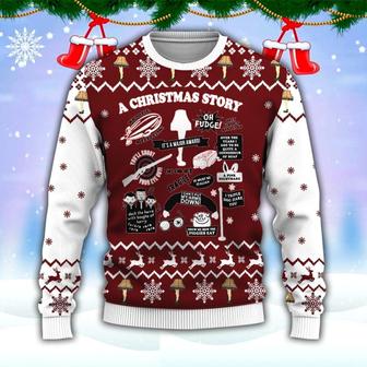 A Christmas Story Ugly Sweater, Christmas Gift, A Christmas Store Ugly Christmas Sweater | Favorety UK