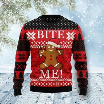 Christmas Bite Me Ugly Christmas Sweater | Favorety UK