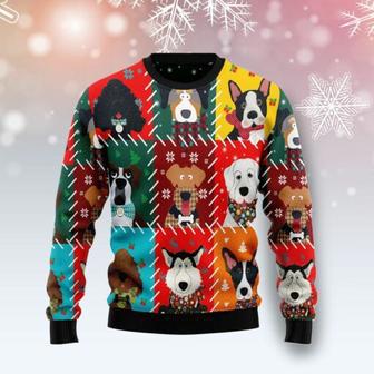 Dog Face Christmas Ugly Christmas Sweater | Favorety