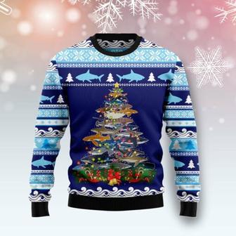 Shark Christmas Tree Ugly Christmas Sweater | Favorety UK