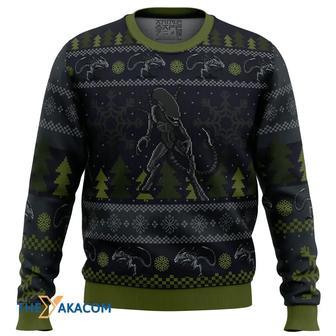 A Christmas Bug Hunt Xenomorph Custom Gift For Fan Anime Christmas Ugly Sweater | Favorety DE