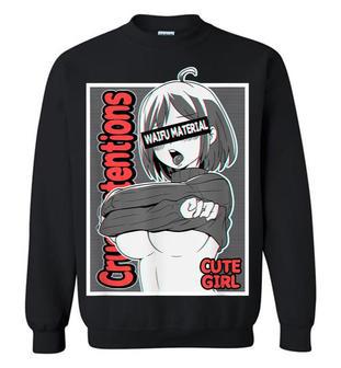 Ahegao Anime Girl Ecchi Waifu Material Lewd Otaku Sweatshirt | Favorety CA