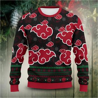 Akatsuki Cloud Naruto Anime Unisex Wool Sweater | Favorety