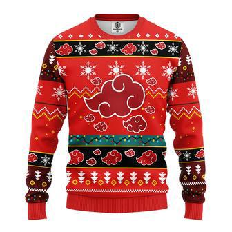 Akatsuki Naruto Anime Ugly Christmas Sweater Red | Favorety