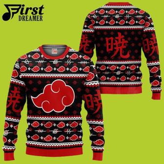 Akatsuki Sweater Akatsuki Ugly Christmas Sweater Naruto Anime Custom Xmas Gift - Chow Down Movie | Favorety AU