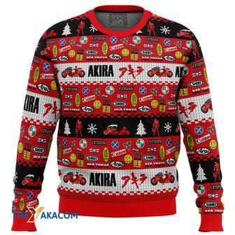 Akira Bike Decals Gift For Fan Anime Christmas Ugly Sweater | Favorety AU