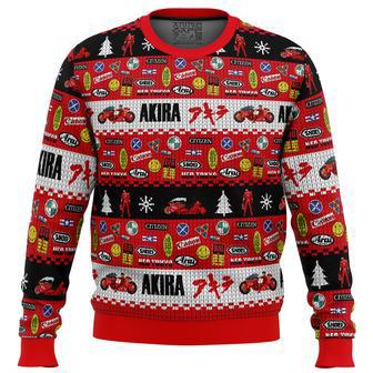 Akira Bike Decals Ugly Christmas Sweater | Favorety