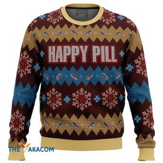 Akira Happy Pill Custom Gift For Fan Anime Christmas Ugly Sweater | Favorety