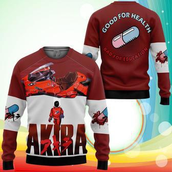 Akira Sweatshirt Good For Health Bad For Education Akira Anime | Favorety UK