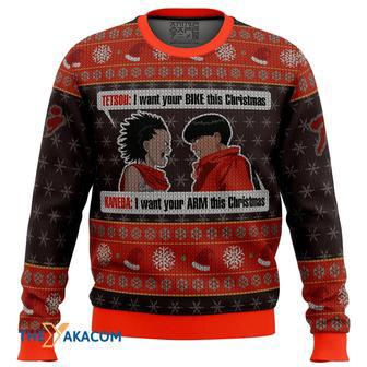 Akira Tetsou Shima and Shotaro Kaneda Gift For Fan Anime Christmas Ugly Sweater | Favorety