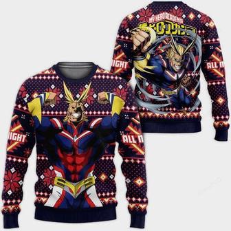 All Might My Hero Academia Anime Gift Fan Ugly Wool Knitted Sweater | Favorety AU