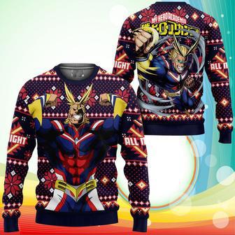 All Might Ugly Christmas Sweater Anime My Hero Academia Xmas Gifts | Favorety AU