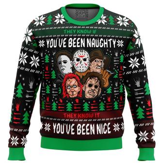 An Ugly Slasher Horror Movie Ugly Christmas Sweater | Favorety