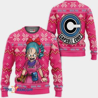 Angry Bulma Anime Dragon Ball Custom Gift For Fan Anime Christmas Ugly Sweater | Favorety