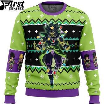 Anime Broly Dragon Ball Z Ugly Christmas Sweater | Favorety AU