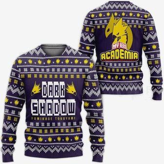 Anime Fumikage Tokoyami My Hero Academia Ugly Xmas Wool Knitted Sweater | Favorety AU