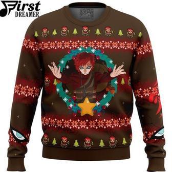 Anime Sweater Gaara Naruto Ugly Christmas Sweater | Favorety DE