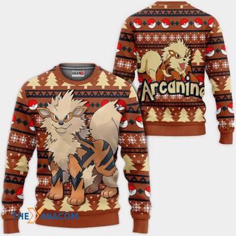 Arcanine Custom Anime Pokemon Gift For Fan Anime Christmas Ugly Sweater | Favorety CA