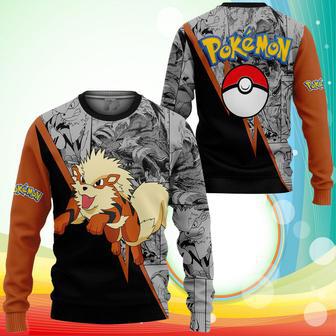 Arcanine Sweatshirt Anime Pokemon Sweater | Favorety